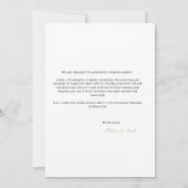 Announcement-Karte für elegante Script-Verlobung Ankündigung (Rückseite)