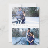 Announcement-Karte für neutrales Foto Ankündigung (Vorderseite)