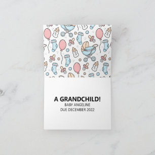 Announcement-Karte für niedliche Eltern Karte