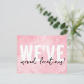 Announcement-Karte für Unternehmenssendungen Postkarte (Stehend Vorderseite)