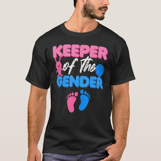 Announcement Keeper of Gender Reveal Party Idea Ba T-Shirt (Vorderseite)