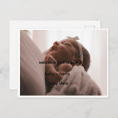 Announcement Photo Postcard Ankündigungspostkarte (Vorne/Hinten)