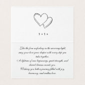 Announcement Wedding Folded Card Fern New Zealand (Innenseite Aufgefaltet)