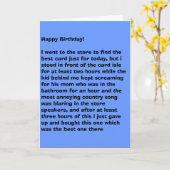 Annoyed Birthday Karte (Gelbe Blume)