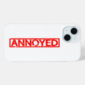 Annoyed Briefmarke Case-Mate iPhone Hülle (Rückseite (Horizontal))