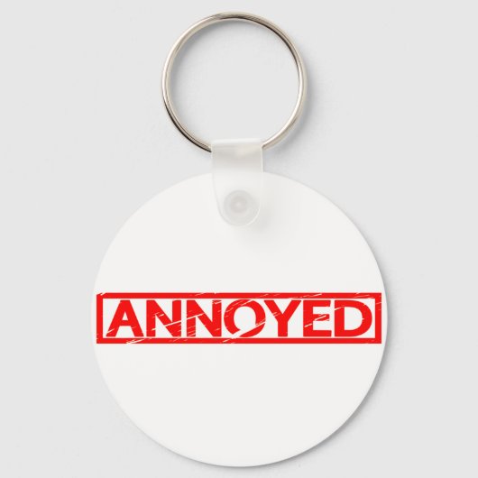 Annoyed Briefmarke Schlüsselanhänger (Vorderseite)