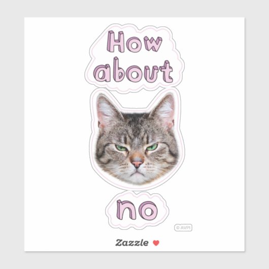 Annoyed Cat Aufkleber (Blatt)