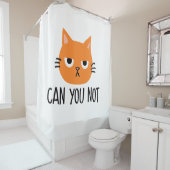 Annoyed Cat KANN SIE NICHT Funny Duschvorhang (Beispiel)