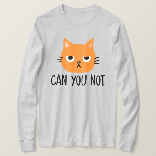 Annoyed Cat KANN SIE NICHT Funny T-Shirt (Design vorne)