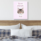 Annoyed Cat Leinwanddruck (Insitu (Schlafzimmer))