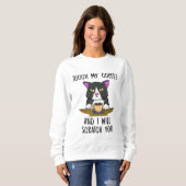 Annoyed Cat Niedlich Kitty Scratch You Coffee Sweatshirt (Vorne ganz)