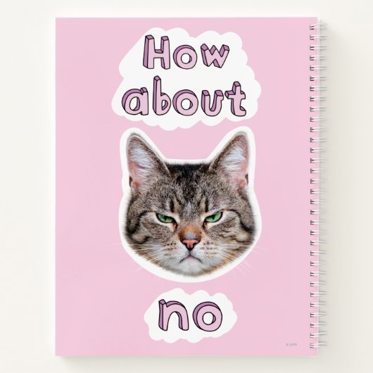 Annoyed Cat Notizblock (Rückseite)