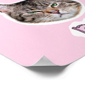 Annoyed Cat Poster (Ecke)