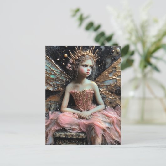 Annoyed Fairy Princess Postkarte (Stehend Vorderseite)