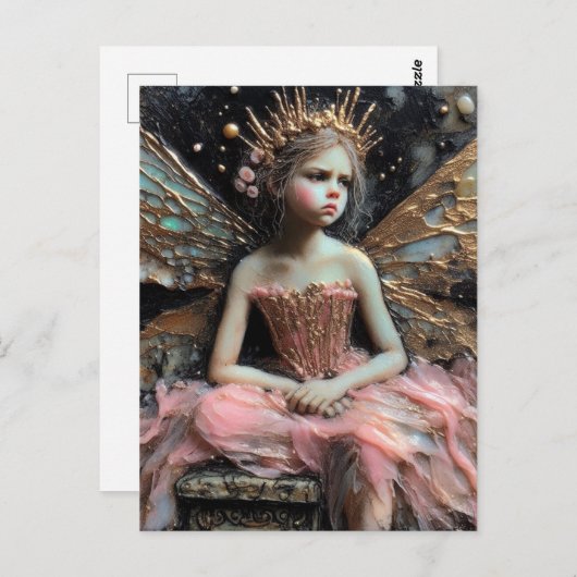 Annoyed Fairy Princess Postkarte (Vorne/Hinten)