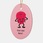 Annoyed Raspberry ist nicht beeindruckt - personal Keramik Ornament (Links)