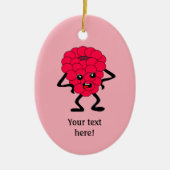 Annoyed Raspberry ist nicht beeindruckt - personal Keramik Ornament (Vorne)