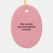 Annoyed Raspberry ist nicht beeindruckt - personal Keramik Ornament (Hinten)