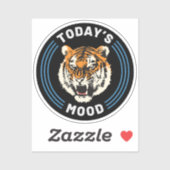 Annoyed Tiger heute Gemütszorntier Aufkleber (Blatt)