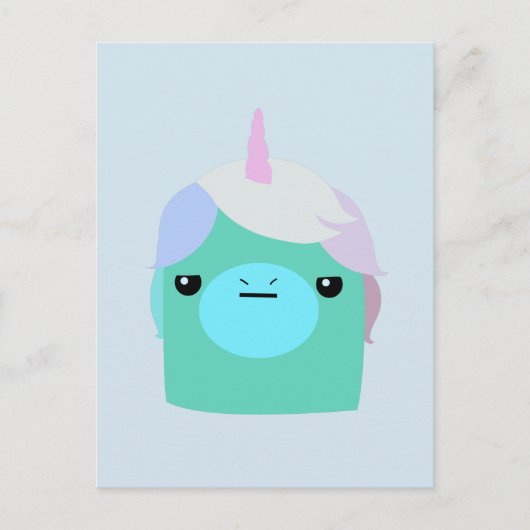 Annoyed Unicorn Postkarte (Vorderseite)