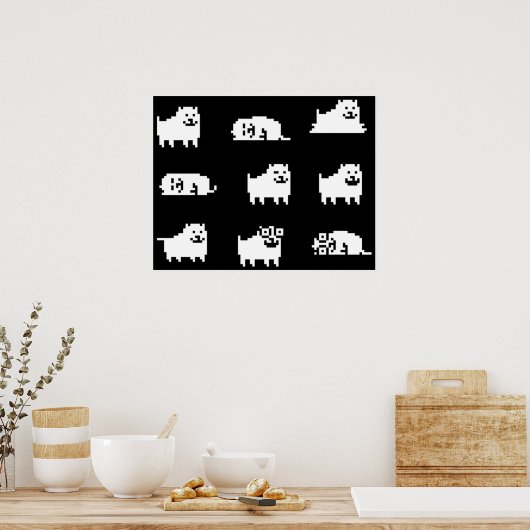 Annoying Dog Undertale HQ Poster (Küche)