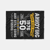 Annoying Each Other Since 1976 Couple Wedding Anni Fleecedecke (Vorderseite (Horizontal))