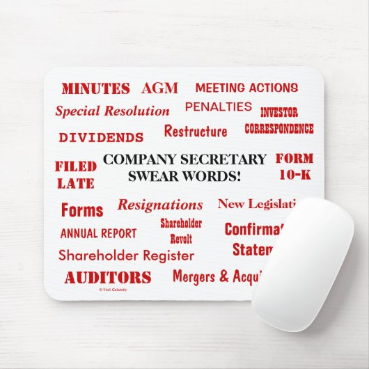 Annoying Funny Company Kraftausdrücke Mousepad (Mit Mouse)