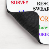 Annoying Funny Humanresources Swear Words Gift Mousepad (Ecke)