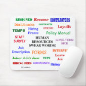 Annoying Funny Humanresources Swear Words Gift Mousepad (Mit Mouse)