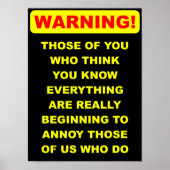 Annoying-It-All-Funny-Poster-Zeichen Poster (Vorne)