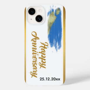 annrivachari Geschenk-Handy-Gehäuse und Gold Case-Mate iPhone 14 Hülle