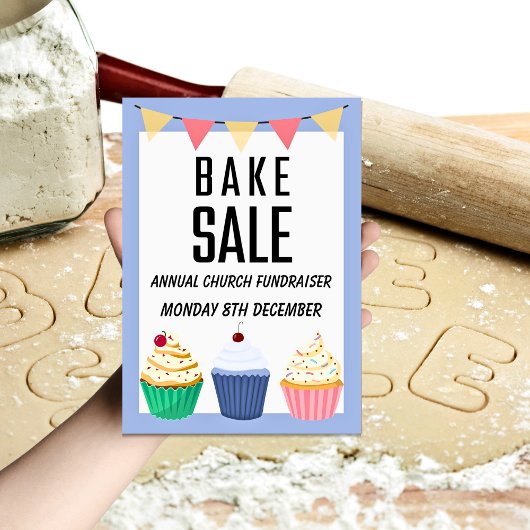 Annual Church Fundraiser Bake Sale Flyer