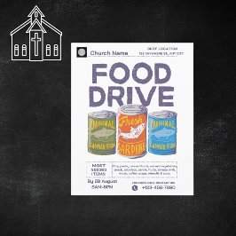 Annual Church Fundraiser Food Drive Flyer