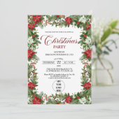 Annual Corporate Employees Christmas Party Einladung (Stehend Vorderseite)