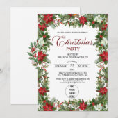 Annual Corporate Employees Christmas Party Einladung (Vorne/Hinten)