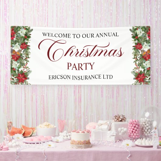 Annual Corporate Employees Christmas Party Welcome Banner (Party)