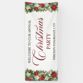 Annual Corporate Employees Christmas Party Welcome Banner (Vertikal)