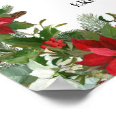 Annual Corporate Employees Christmas Party Welcome Poster (Ecke)