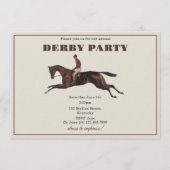 Annual Derby Party Race Horse Equestrian Racing Einladung (Vorderseite)