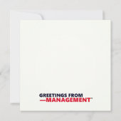 Annual Holiday Party Funny Danke Büro Humor (Rückseite)