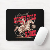Annual North Le Rodeo Cowboy Santa Howdy Christmas Mousepad (Mit Mouse)