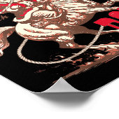 Annual North Le Rodeo Cowboy Santa Howdy Christmas Poster (Ecke)