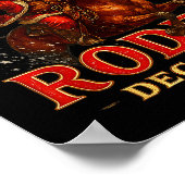 Annual North Le Rodeo Dec 25th Santa Design  Poster (Ecke)