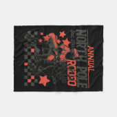 Annual North Le Rodeo Santa Western Cowboy Christm Fleecedecke (Vorderseite (Horizontal))