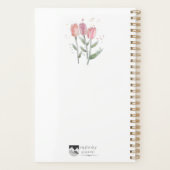 Annual Planner Tulips Watercolor Planer (Rückseite)
