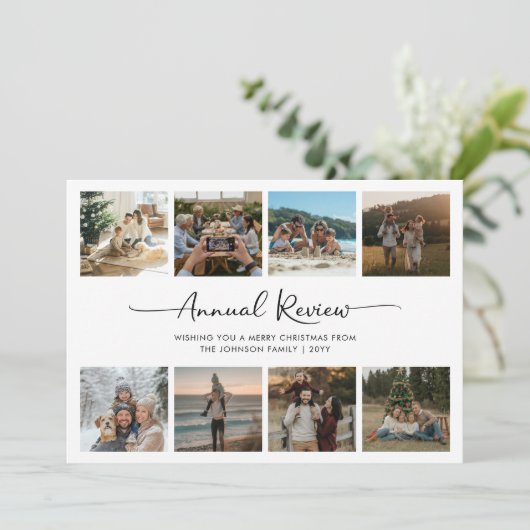 Annual Review Script Family 8 Foto Weihnachten (Stehend Vorderseite)