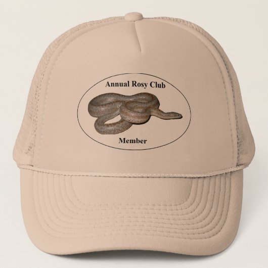 Annual Rosy Boa Club Hat Truckerkappe (Vorderseite)