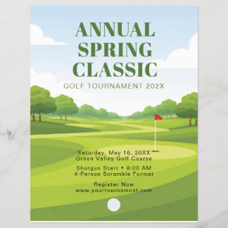 Annual Spring Classic Golf Tournament Flyer
