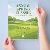Annual Spring Classic Golf Tournament  Flyer (Hand)