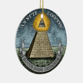 Annuit Coeptis - das All-Seeing-Auge Keramik Ornament (Rechts)
